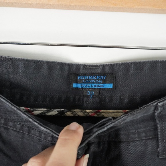 Burberry London Blue Label Vintage Style Gray Denim Jeans Pants Size 33 Designer - Picture 4 of 11
